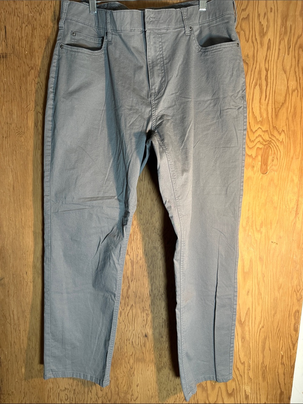Men's Slate Gray Chinos - Clean Straight Fit